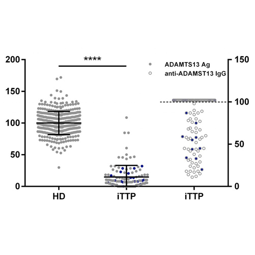 The presence of anti-ADAMTS13 autoantibodies in immune-mediated thrombotic thrombocytopenic purpura patients does not hamper correct determination of ADAMTS13 antigen levels